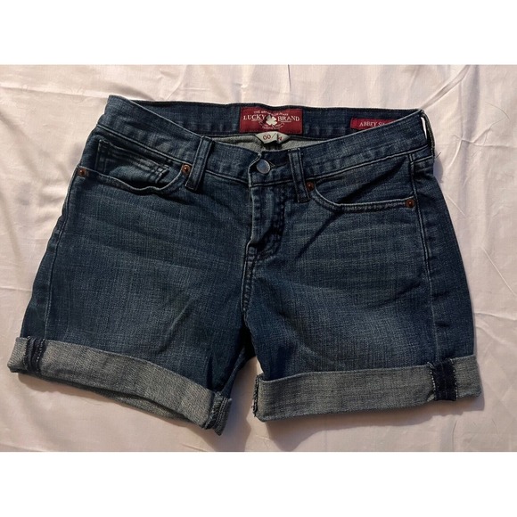 Lucky Brand Pants - LUCKY BRAND Women's Abbey Stars And Stripes Denim Jean Shorts Size 0/25